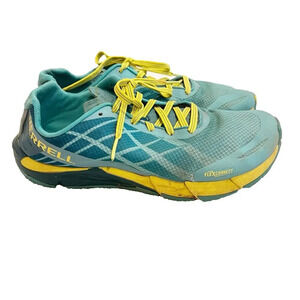 Merrell Sneaker Womens 8 Aruba Blue Bare Access Flex Trail Running Shoes J09648